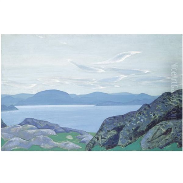 Birds Of The Morning (messengers Of The Morn) Oil Painting by Nikolai Konstantinovich Roerich