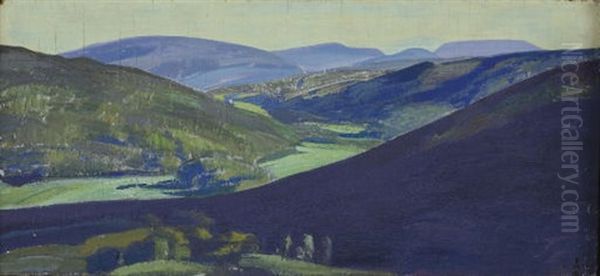 Tulola Valley Oil Painting by Nikolai Konstantinovich Roerich