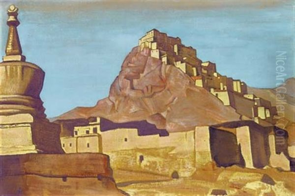 Sanctuaries And Citadels (from Sanctuaries And Citadels) Oil Painting by Nikolai Konstantinovich Roerich