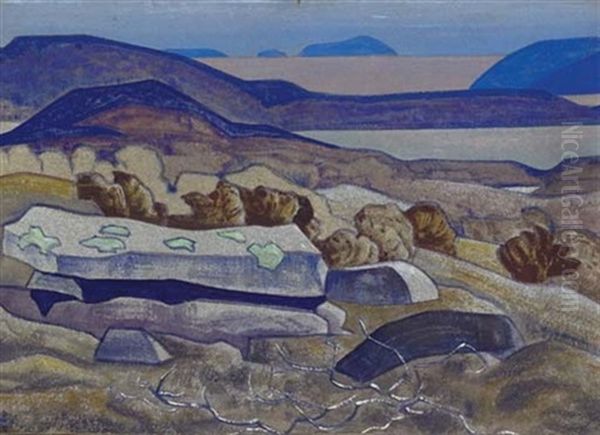 Stone Of The Leader Oil Painting by Nikolai Konstantinovich Roerich