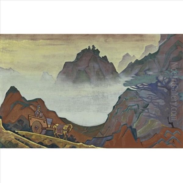 Confucius, The Just One Oil Painting by Nikolai Konstantinovich Roerich