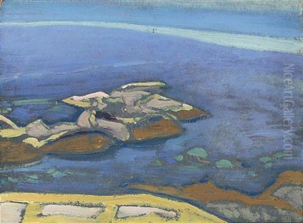 Study Oil Painting by Nikolai Konstantinovich Roerich