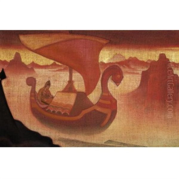 The Unknown Singer Oil Painting by Nikolai Konstantinovich Roerich