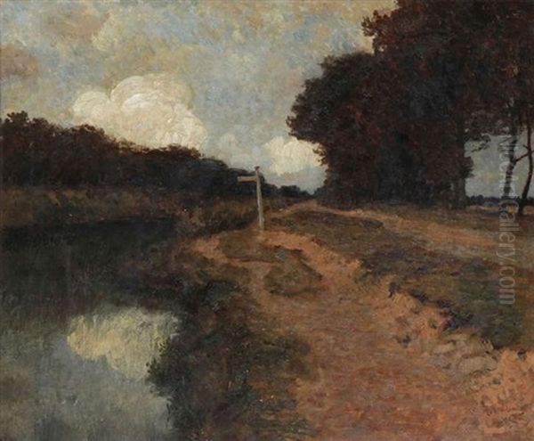 Le Long Du Canal / Beilen by Louis Albert Roessingh