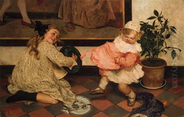 The Dance Lesson by Louis Albert Roessingh