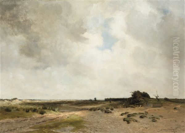 Paysage De Bruyere Oil Painting by Louis Albert Roessingh