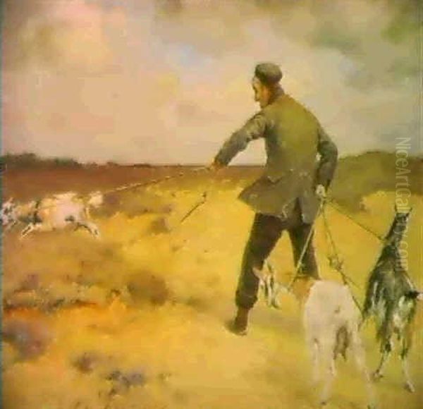 Man Met Geiten. Homme Aux Chevres. by Louis Albert Roessingh