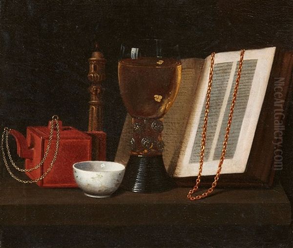 Still Life With A Rummer Oil Painting by Pieter Gerritsz van Roestraten