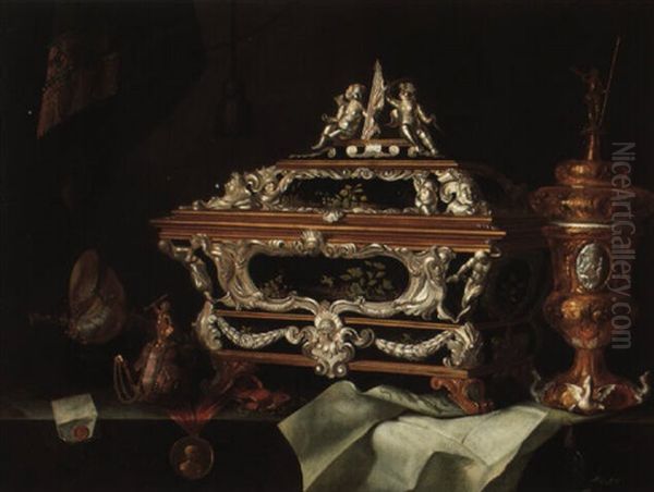 Stilleben Oil Painting by Pieter Gerritsz van Roestraten