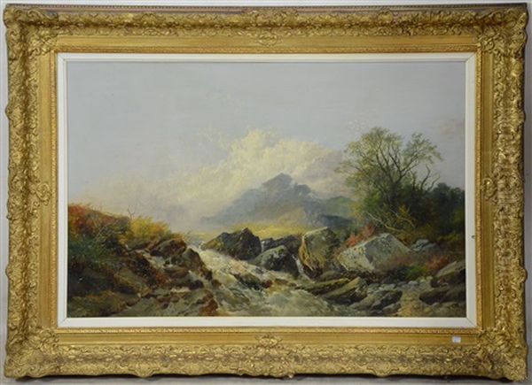 Paysage Avec Cours D'eau Oil Painting by Jean Francois Xavier Roffiaen