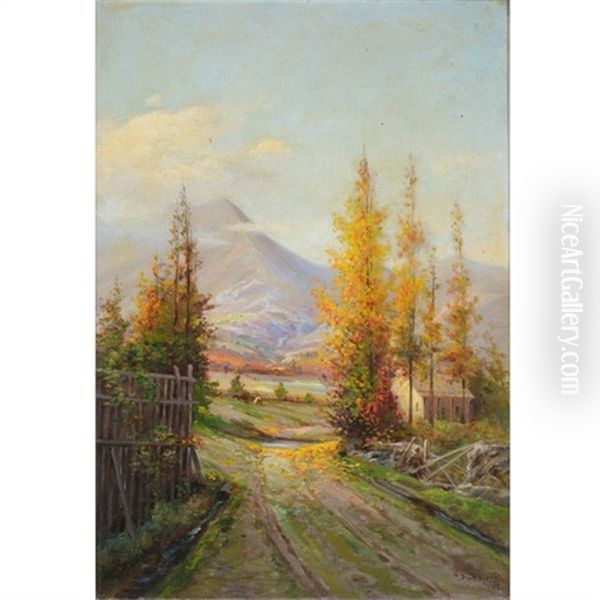 American Landscape Oil Painting by Charles Rogers