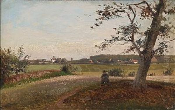 Fra Fredensborg Oil Painting by Frederik Niels Martin Rohde