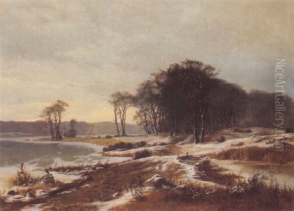 View Of Bistrup Oil Painting by Frederik Niels Martin Rohde