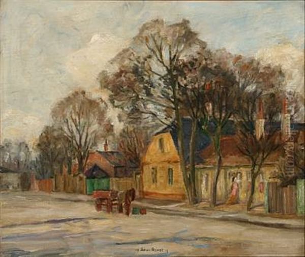 Klovermarksvej Oil Painting by Johan Rohde