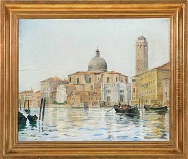 View Of Venice Oil Painting by Johan Rohde