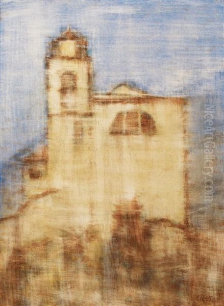 Tessiner Bergkirche Oil Painting by Christian Rohlfs