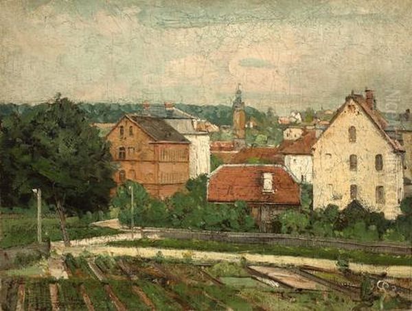 Weimar Mit Schlossturm Oil Painting by Christian Rohlfs