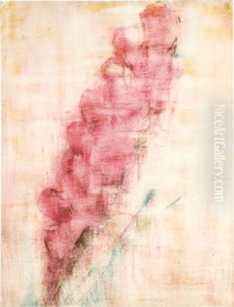 Rote Gladiole Oil Painting by Christian Rohlfs