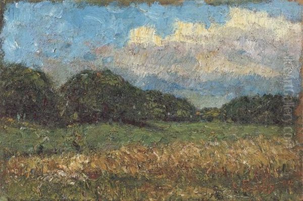 Landschaft Bei Weimar Oil Painting by Christian Rohlfs