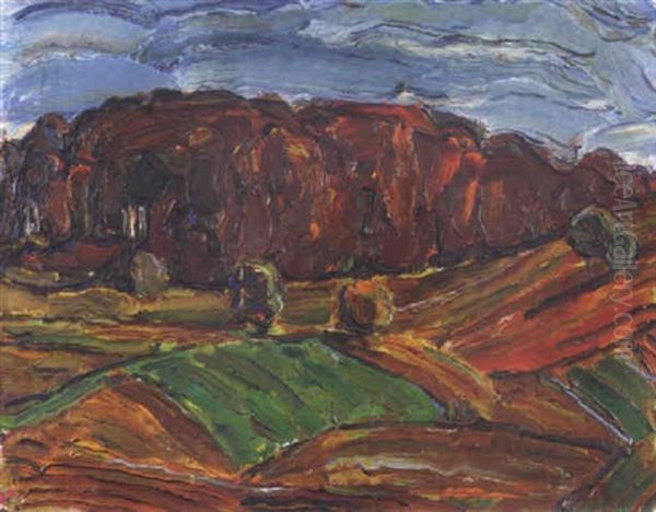 Landschaft Oil Painting by Christian Rohlfs