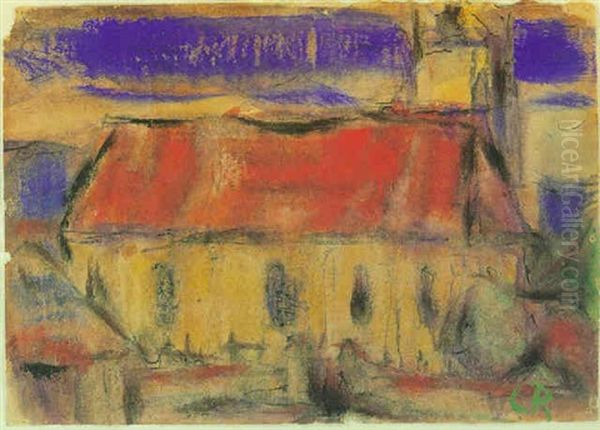 Kirche In Soest Oil Painting by Christian Rohlfs