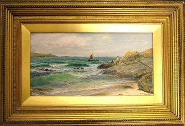 Coastal Scene Oil Painting by William Henry Borrow