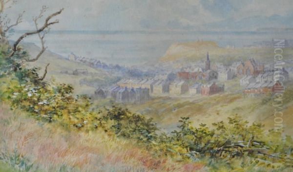 View Overhastings Oil Painting by William Henry Borrow