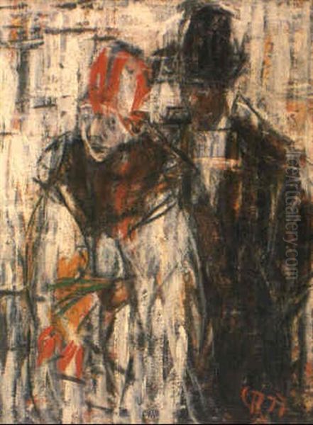 Mann Und Madchen Oil Painting by Christian Rohlfs