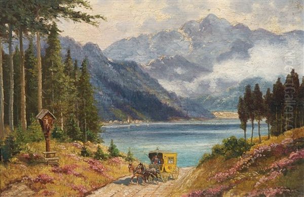 Am Konigssee Oil Painting by Karl Rohrhirsch