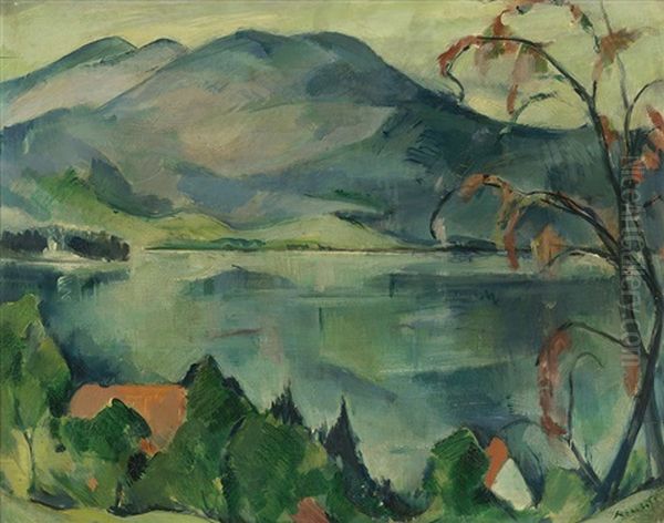 Tegernsee Oil Painting by Wolf Roehricht