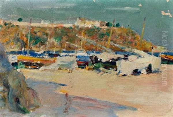 Vista De Sitges Oil Painting by Joan Roig Soler