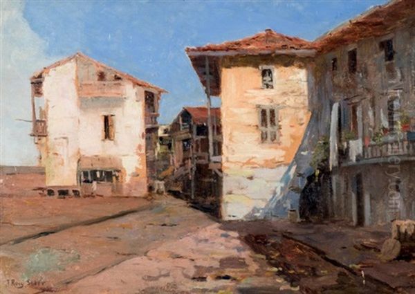 Vista De Pueblo Oil Painting by Joan Roig Soler