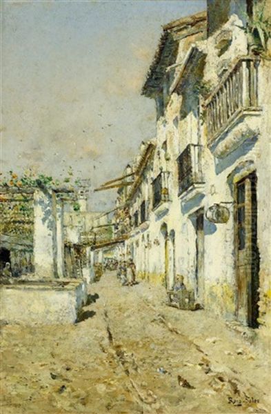 Spanische Strassenszene Oil Painting by Joan Roig Soler