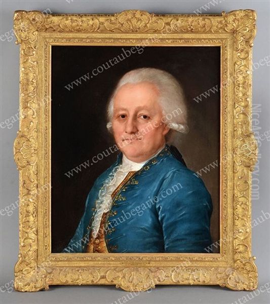 Portrait Du Comte Andre Pierre Chouwaloff Oil Painting by Theodore Rokotoff