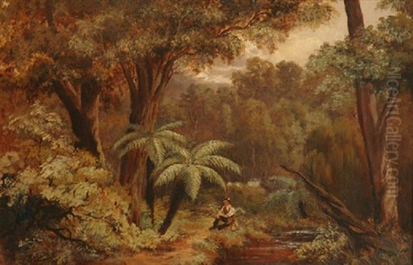 Thomson River Near Walhalla Oil Painting by Charles Rolando