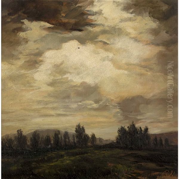 Weite Landschaft Mit Baumen Oil Painting by Viktor Rolin