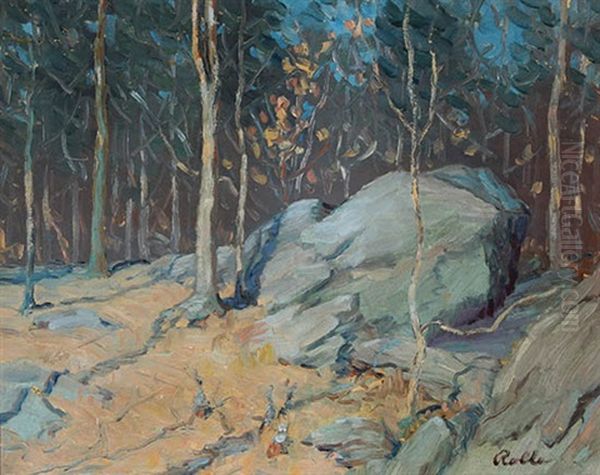 Rock Creek Park Oil Painting by August H.O. Rolle