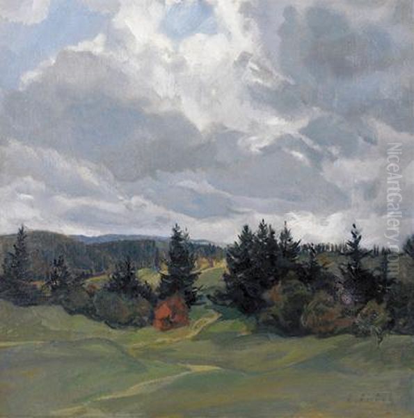 Kunstlerhauses Oil Painting by Karl Borschke