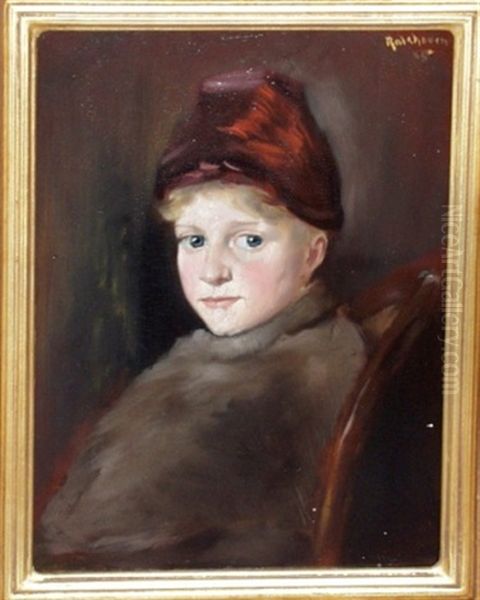 Young Boy Oil Painting by Julius Rolshoven