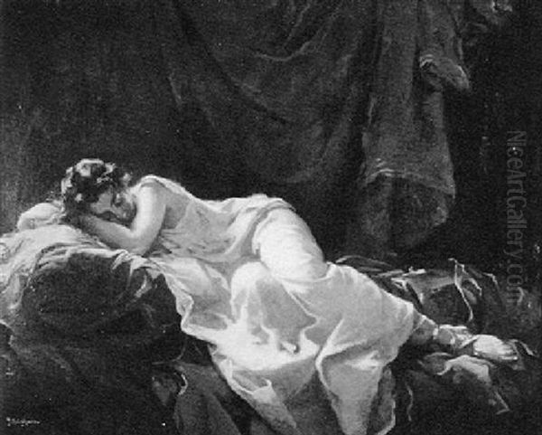 Sleeping Maiden by Julius Rolshoven