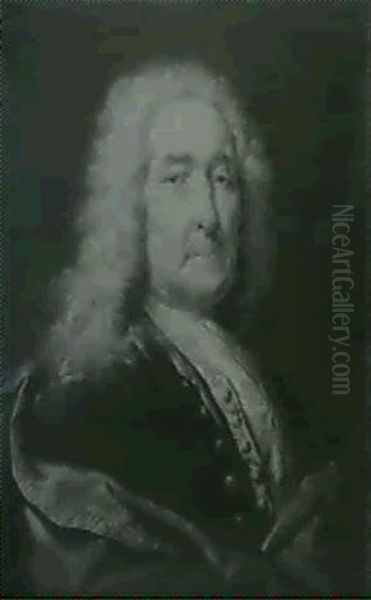 Portrait De Monsieur Bocque Oil Painting by Jacques Dumont Romain