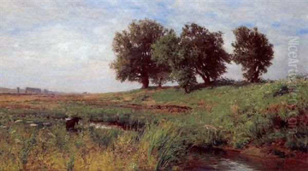 Romische Campagne Oil Painting by Max Wilhelm Roman