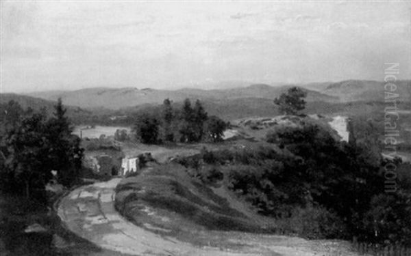 Weg Zur Burg Regenstein Im Harz Oil Painting by Max Wilhelm Roman