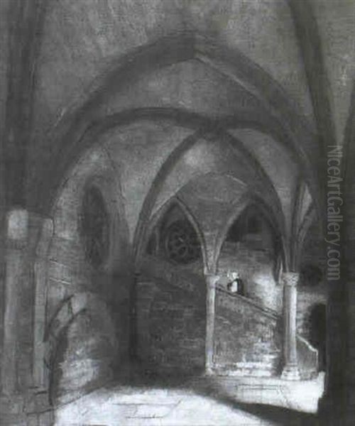 Im Kloster Zu Maulbronn Oil Painting by Victor Roman