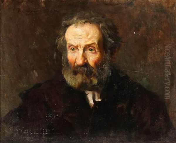 Portrait Of An Old Man by Leopoldo Romanach