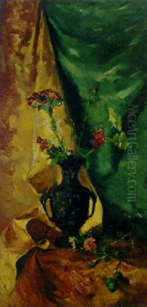 Florero Oil Painting by Leopoldo Romanach