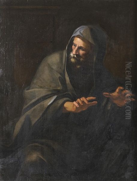 Allegorie Des Winters Oil Painting by Giovanni Francesco Romanelli