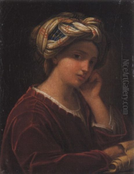 Sibilla Oil Painting by Giovanni Francesco Romanelli