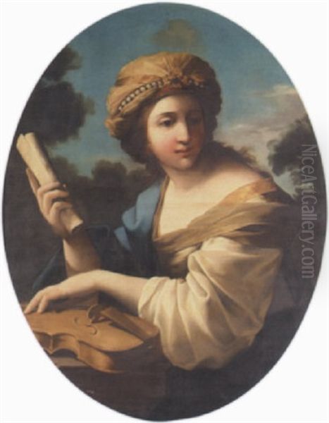 Saint Cecilia Oil Painting by Giovanni Francesco Romanelli