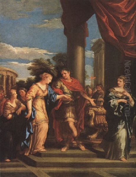 Episodio Della Storia Antica Oil Painting by Giovanni Francesco Romanelli